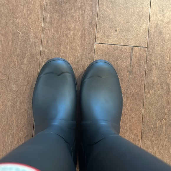 Hunter Original Tall Boots Black Matte Size 9 LIKE NEW - Picture 11 of 16